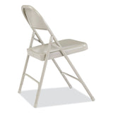 NPS® 50 Series All-Steel Folding Chair, Supports 500 lb, 16.75" Seat Height, Gray Seat/Back/Base, 4/Carton, Ships in 1-3 Bus Days (NPS52) Case of 4