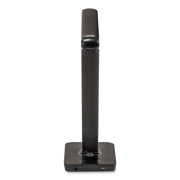 Safco® Vamp LED Wireless Charging Lamp, Multi-pivot Neck, 16.75" High, Black, Ships in 1-3 Business Days (SAF1009BL) Each