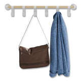 Safco® Resi Coat Wall Rack, 6 Hook, 36.25w x 4.25d x 6h, White, Ships in 1-3 Business Days (SAF4264WH) Each