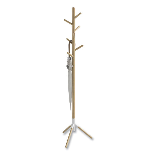 Safco® Resi Standing Coat Tree, 6 Hook, 17.25w x 17.25d x 69.5h, White, Ships in 1-3 Business Days (SAF4265WH) Each