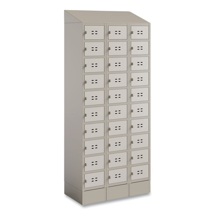 Safco® Triple Sloped Metal Locker Hood Addition, 36w x 18d x 6h, Tan, Ships in 1-3 Business Days (SAF5518TN) Each