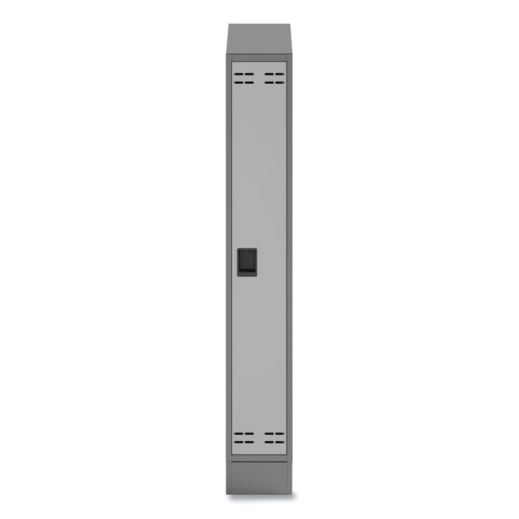 Safco® Single Continuous Metal Locker Base Addition, 11.7w x 16d x 5.75h, Gray, Ships in 1-3 Business Days (SAF5519GR)