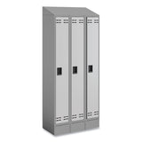 Safco® Triple Continuous Metal Locker Base Addition, 35w x 16d x 5.75h, Gray, Ships in 1-3 Business Days (SAF5520GR)