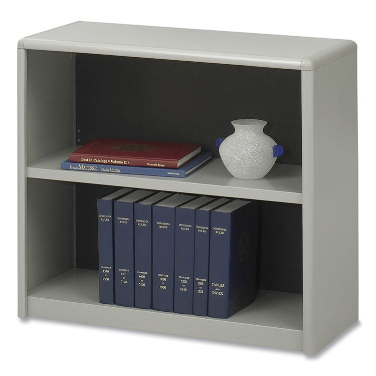 Safco® ValueMate Economy Bookcase, Two-Shelf, 31.75w x 13.5d x 28h, Gray, Ships in 1-3 Business Days (SAF7170GR)