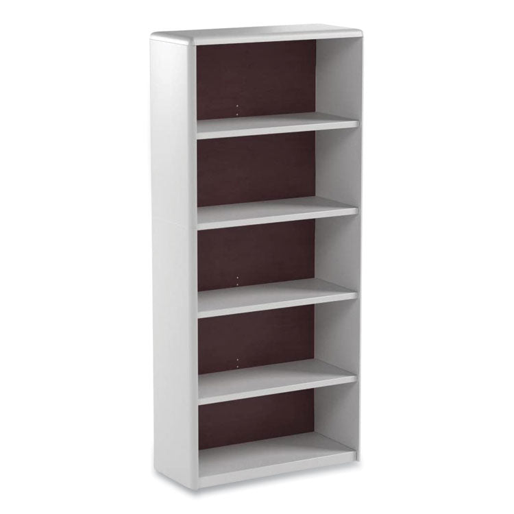 Safco® ValueMate Economy Bookcase, Five-Shelf, 31.75w x 13.5d x 67h, Gray, Ships in 1-3 Business Days (SAF7173GR)