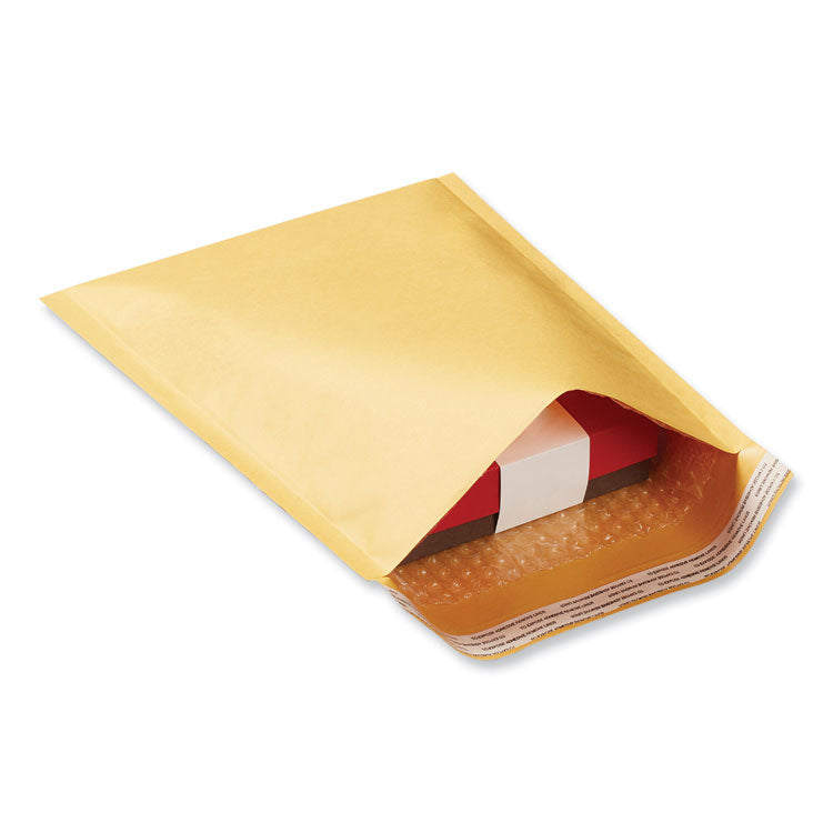 Universal® Peel Seal Strip Cushioned Mailer, #0, Extension Flap, Self-Adhesive Closure, 6 x 10, 25/Carton (UNV4087874) Case of 25