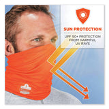 ergodyne® Chill-Its 6487 Cooling Performance Knit Multi-Band, Polyester/Spandex, One Size, Hi-Vis Orange, Ships in 1-3 Business Days (EGO42128) Each