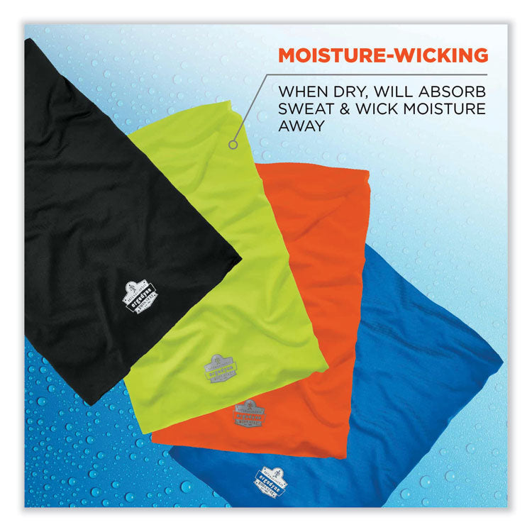 ergodyne® Chill-Its 6487 Cooling Performance Knit Multi-Band, Polyester/Spandex, One Size Fits Most, Blue, Ships in 1-3 Business Days (EGO42129) Each