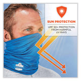 ergodyne® Chill-Its 6487 Cooling Performance Knit Multi-Band, Polyester/Spandex, One Size Fits Most, Blue, Ships in 1-3 Business Days (EGO42129) Each