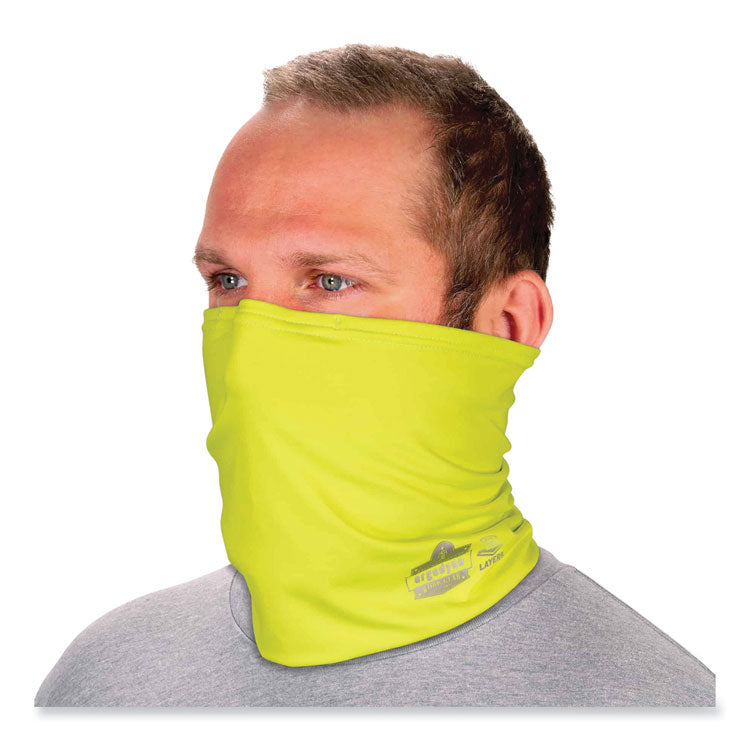 ergodyne® Chill-Its 6489 2-Layer Cooling Performance Knit Multi-Band, Polyester/Spandex, S/M, HiVis Lime, Ships in 1-3 Business Days (EGO42144) Each