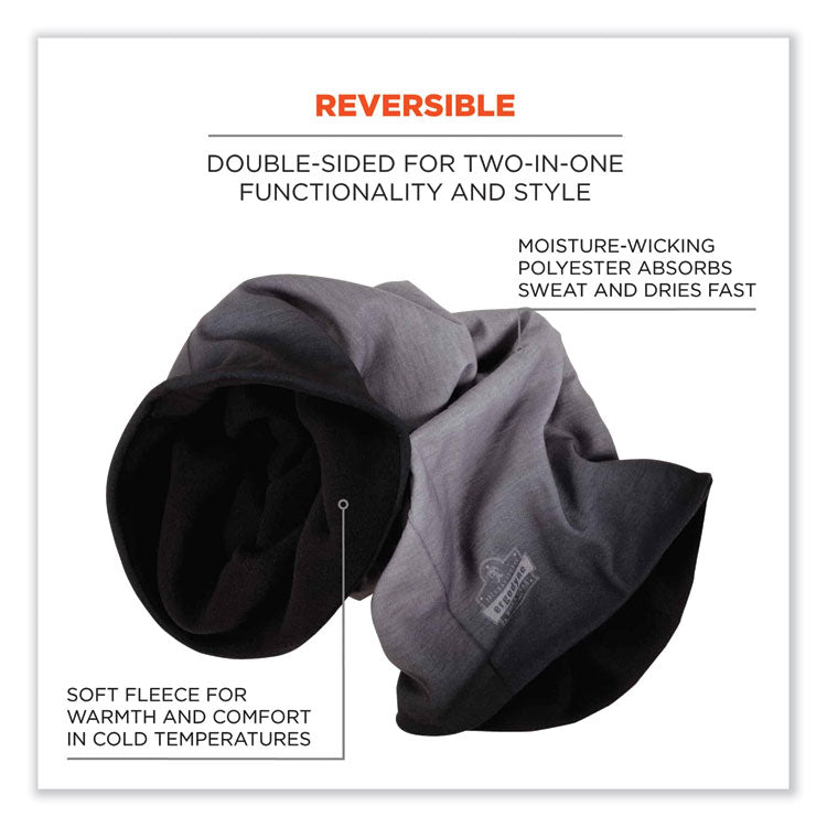 ergodyne® N-Ferno 6491 Reversible Thermal Fleece + Poly Multi-Band, One Size Fits Most, Light Gray Fade, Ships in 1-3 Business Days (EGO42322) Each