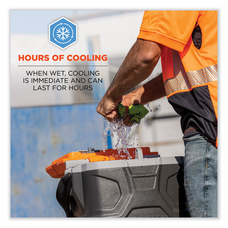 ergodyne® Chill-Its 6487R Reflective Cooling Multi-Band, Polyester/Spandex, One Size Fits Most, Hi-Vis Lime, Ships in 1-3 Business Days (EGO42130) Each
