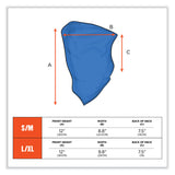 ergodyne® Chill-Its 6483  Cooling Neck Gaiter Bandana Pocket, Polyester/Spandex, Large/X-Large, Blue, Ships in 1-3 Business Days (EGO42134) Each