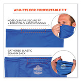 ergodyne® Chill-Its 6482 Cooling Neck Gaiter Bandana Pocket Kit, Polyester/Spandex, Small/Medium, Blue, Ships in 1-3 Business Days (EGO42135) Each