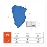 ergodyne® Chill-Its 6482 Cooling Neck Gaiter Bandana Pocket Kit, Polyester/Spandex, Large/X-Large, Blue, Ships in 1-3 Business Days (EGO42136) Each