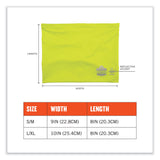 ergodyne® Chill-Its 6489 2-Layer Cooling Performance Knit Multi-Band, Polyester/Spandex, S/M, HiVis Lime, Ships in 1-3 Business Days (EGO42144) Each