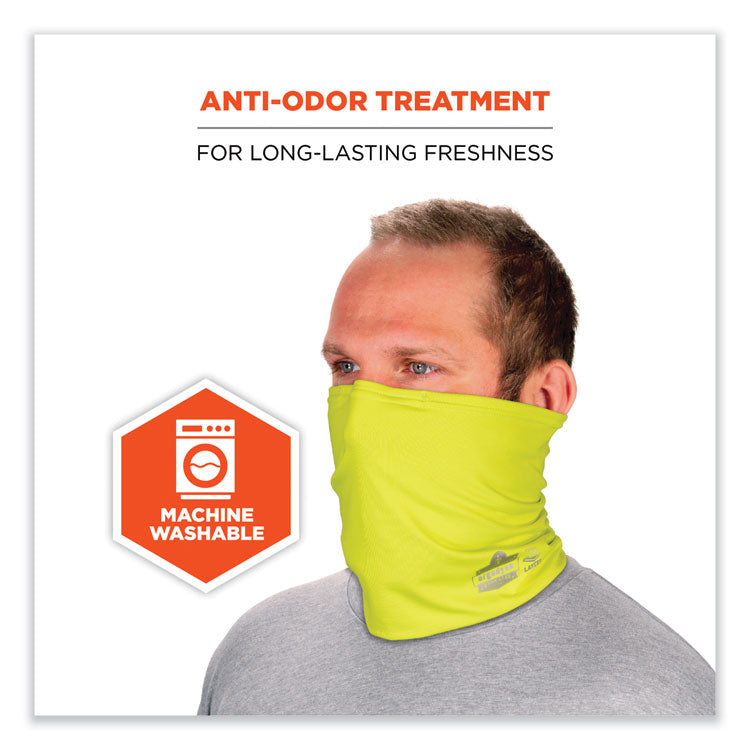 ergodyne® Chill-Its 6489 2-Layer Cooling Performance Knit Multi-Band, Polyester/Spandex, L/XL, Hi-Vis Lime, Ships in 1-3 Business Days (EGO42145) Each