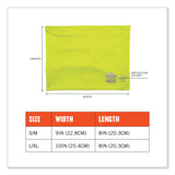 ergodyne® Chill-Its 6489 2-Layer Cooling Performance Knit Multi-Band, Polyester/Spandex, L/XL, Hi-Vis Lime, Ships in 1-3 Business Days (EGO42145) Each