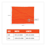 ergodyne® Chill-Its 6489 2-Layer Cooling Performance Knit Multi-Band, Polyester/Spandex, L/XL, HiVis Orange, Ships in 1-3 Business Days (EGO42147) Each