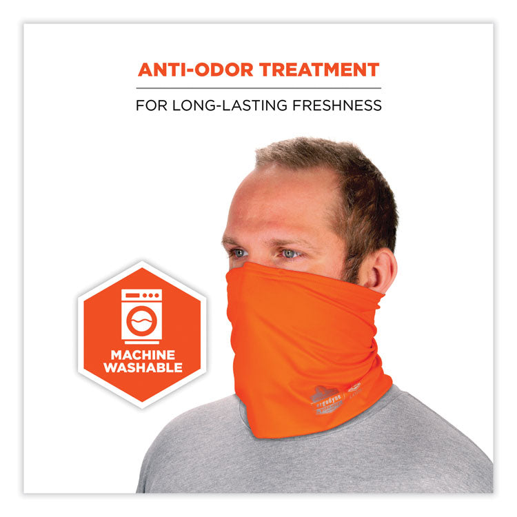 ergodyne® Chill-Its 6489 2-Layer Cooling Performance Knit Multi-Band, Polyester/Spandex,2XL/3XL,HiVis Orange,Ships in 1-3 Business Days (EGO42152) Each