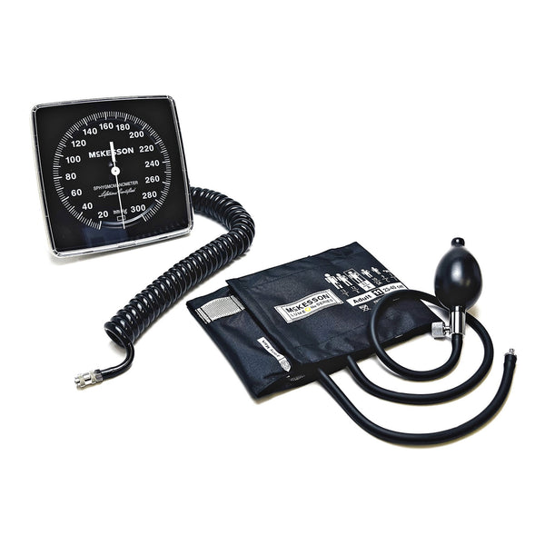 McKesson LUMEON™ Aneroid Sphygmomanometer Unit Adult Cuff Nylon Cuff 23 - 40 cm Wall Mount (803190_CS) 12/CS