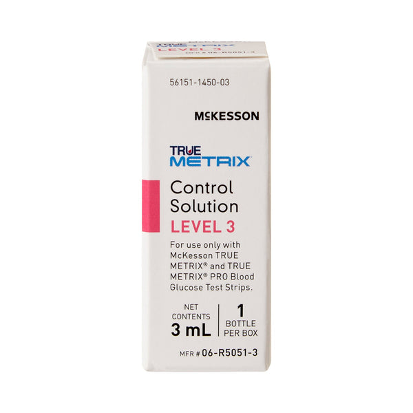 McKesson TRUE METRIX® Blood Glucose Control Solution 3 mL Level 3 (960303_BX) 1/BX