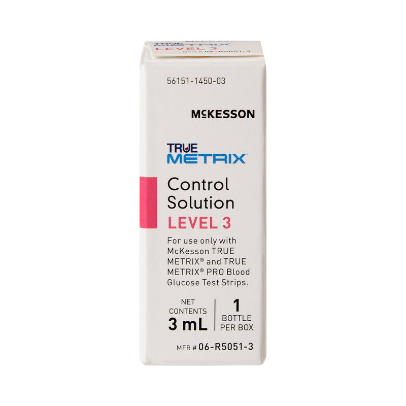 McKesson TRUE METRIX® Blood Glucose Control Solution 3 mL Level 3 (960303_BX) 1/BX