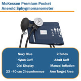 McKesson Premium Aneroid Sphygmomanometer Unit Adult Cuff Nylon Cuff 23 - 40 cm Pocket Aneroid (1067616_EA) 1/EA