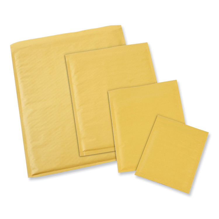 Universal® Peel Seal Strip Cushioned Mailer, #000, Extension Flap, Self-Adhesive Closure, 4 x 8, 500/Carton (UNV4087884) Case of 500