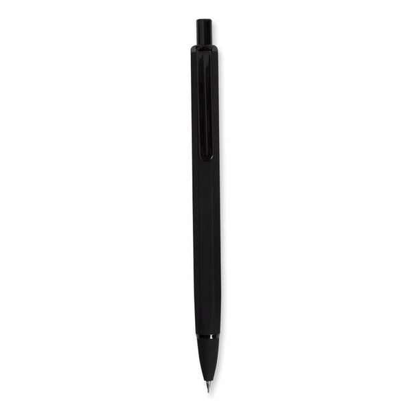 U Brands Cambria Soft Touch Mechanical Pencil, 0.7 mm, HB (#2), Black Lead, Black Barrel, 12/Pack (UBR5008U0124)