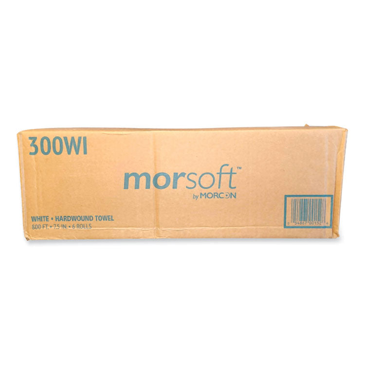 Morcon Tissue Morsoft Controlled Towels, I-Notch, 1-Ply, 7.5" x 800 ft, White, 6 Rolls/Carton (MOR300WI) Case of 6