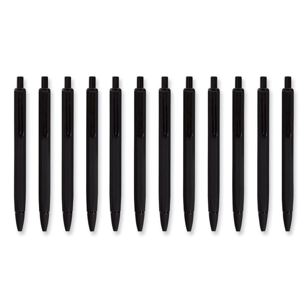 U Brands Cambria Soft Touch Mechanical Pencil, 0.7 mm, HB (#2), Black Lead, Black Barrel, 12/Pack (UBR5008U0124) Each