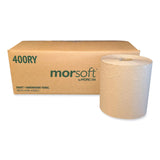 Morcon Tissue Morsoft Controlled Towels, Y-Notch, 1-Ply, 8" x 800 ft, Kraft, 6 Rolls/Carton (MOR400RY)