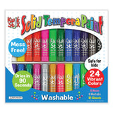 The Pencil Grip™ Kwik Stick Tempera Paint, 3.5", Assorted Colors, 24/Pack (TPG604) Each