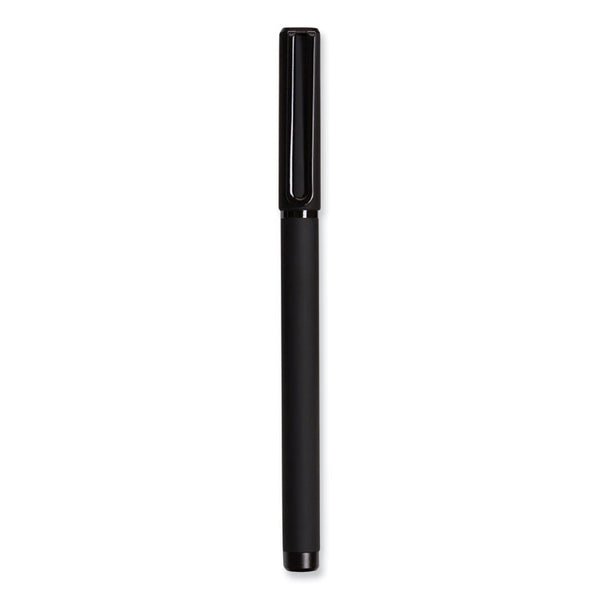 U Brands Catalina Soft Touch Porous Point Pen, Stick, Fine 0.7 mm, Black Ink, Black Barrel, Dozen (UBR5007U0124) Each