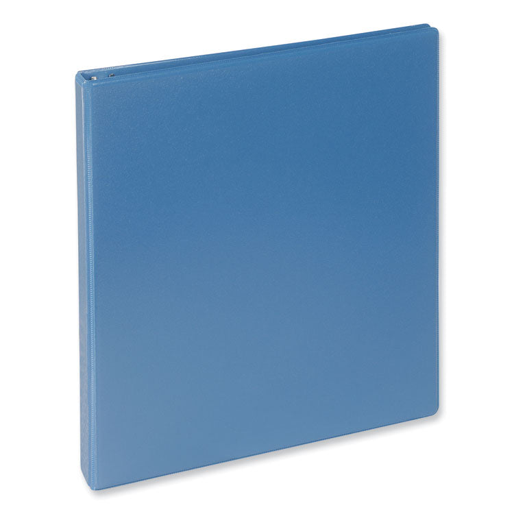 Universal® Slant D-Ring View Binder, 3 Rings, 0.5" Capacity, 11 x 8.5, Light Blue (UNV20703)