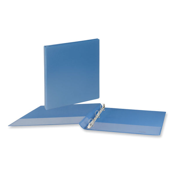 Universal® Slant D-Ring View Binder, 3 Rings, 0.5" Capacity, 11 x 8.5, Light Blue (UNV20703)