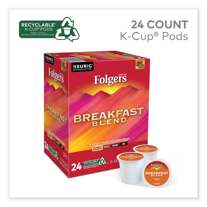 Folgers® Breakfast Blend Coffee K-Cups, 24/Box (GMT0448) Box of 24