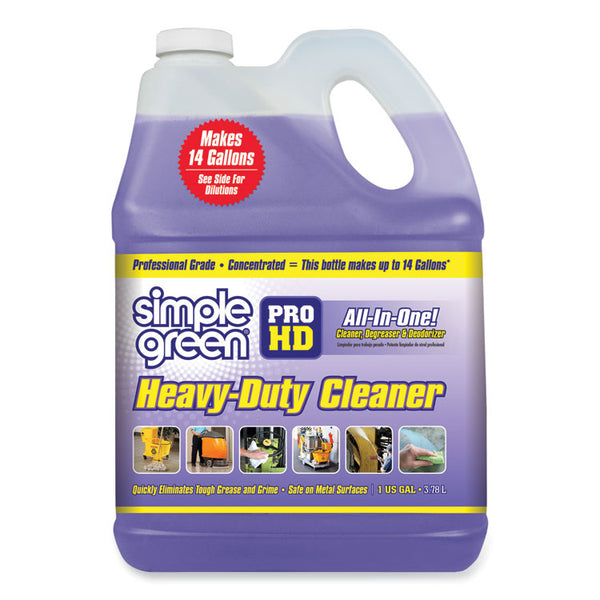 Simple Green® Pro HD Heavy-Duty Cleaner, Unscented, 1 gal Bottle, 4/Carton (SMP13421)