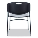 Alera® Alera Resin Stacking Chair, Supports Up to 275 lb, 18.50" Seat Height, Black Seat, Black Back, Black Base, 4/Carton (ALECA671)