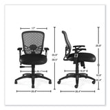 Alera® Alera Linhope Chair, Supports Up to 275 lb, Black Seat/Back, Black Base (ALELH42B14)