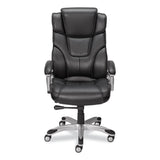 Alera® Alera Maurits Highback Chair, Supports Up to 275 lb, Black Seat/Back, Chrome Base (ALEMR41B19)