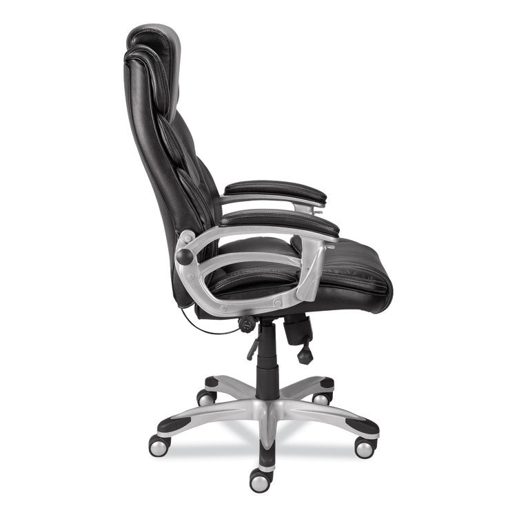 Alera® Alera Maurits Highback Chair, Supports Up to 275 lb, Black Seat/Back, Chrome Base (ALEMR41B19)