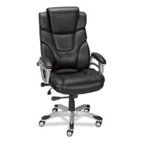 Alera® Alera Maurits Highback Chair, Supports Up to 275 lb, Black Seat/Back, Chrome Base (ALEMR41B19)