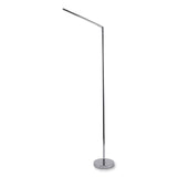 PureOptics LED Floor Lamp, 52.2" Tall, Silver Base (BOSVLED560F) Each