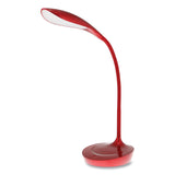 Bostitch® Office Dimmable Gooseneck Desk Lamp with USB Charging Port, 15.16" High, Red Base (BOSVLED1502RD) Each