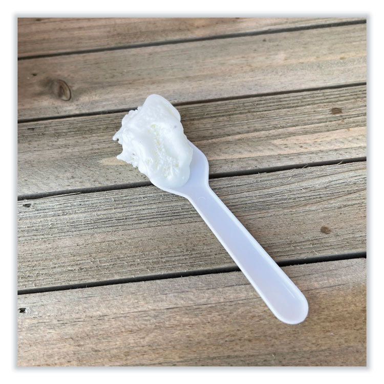 Boardwalk® Heavyweight Polypropylene Cutlery, Tasting Spoon, White, 3,000/Carton (BWKTASTERSPOON) Case of 3000