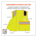 ergodyne® GloWear 8246Z-S Single Size Class 2 Two-Tone Mesh Vest, Polyester, 2X-Large, Lime, Ships in 1-3 Business Days (EGO24566) Each