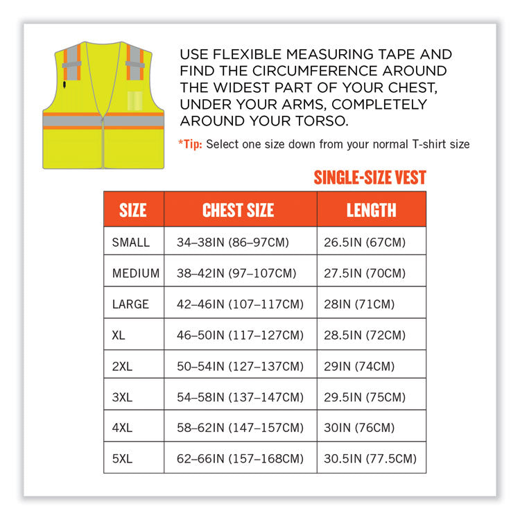 ergodyne® GloWear 8246Z-S Single Size Class 2 Two-Tone Mesh Vest, Polyester, 2X-Large, Lime, Ships in 1-3 Business Days (EGO24566) Each