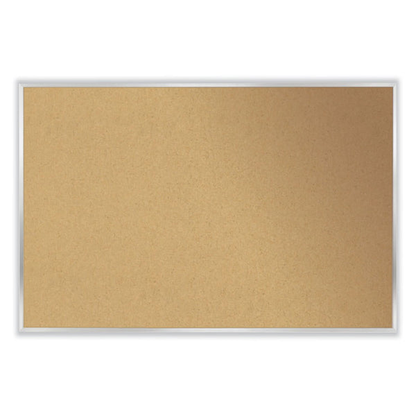 Ghent Natural Cork Bulletin Board with Frame, 72.5 x 48.5, Tan Surface, Natural Oak Frame, Ships in 7-10 Business Days (GHEWK46)